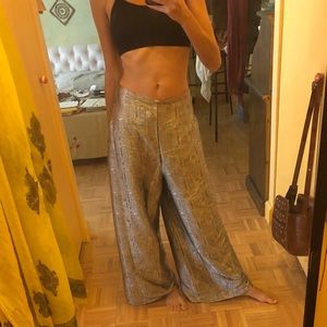SE Asia loose silver wrap pants